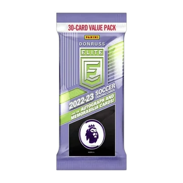 2022-23 PANINI Donruss Elite Premier League EPL Soccer Fat Pack Box csomag