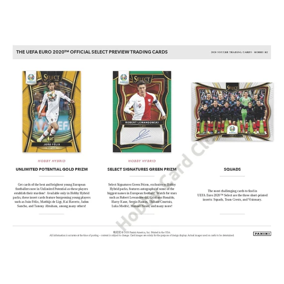 2020 PANINI Select EURO Soccer Hybrid H2 Box