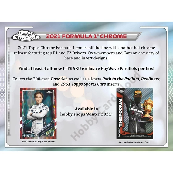 2021-22 TOPPS Chrome Formula 1 Hobby Lite Box