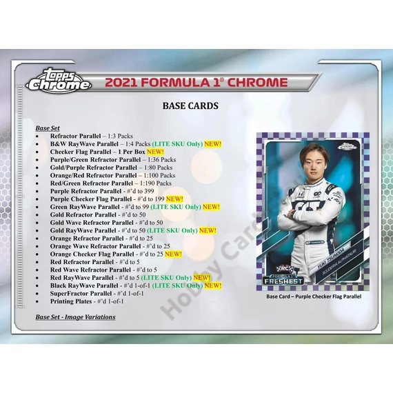 2021-22 TOPPS Chrome Formula 1 Hobby Lite Box