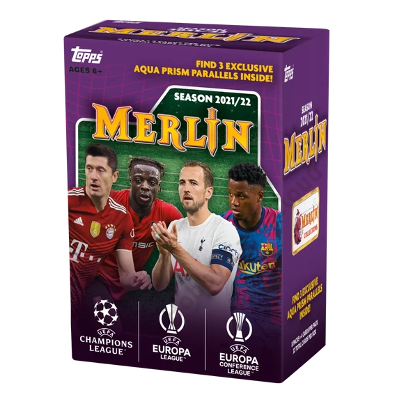 2021-22 TOPPS Merlin UEFA Champions League Soccer Blaster Box