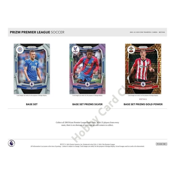 2021-22 PANINI Prizm Premier League EPL Soccer Retail Box csomag