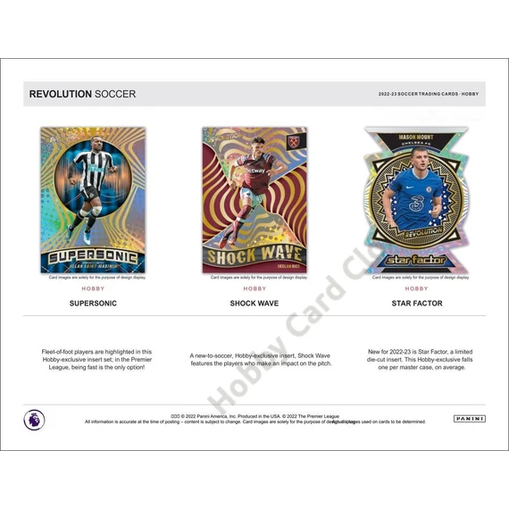 2022-23 PANINI Revolution Premier League Soccer Hobby Box