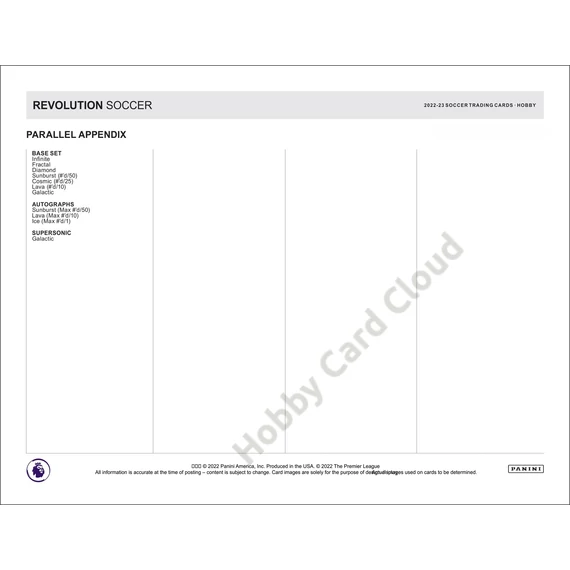 2022-23 PANINI Revolution Premier League Soccer Hobby Box