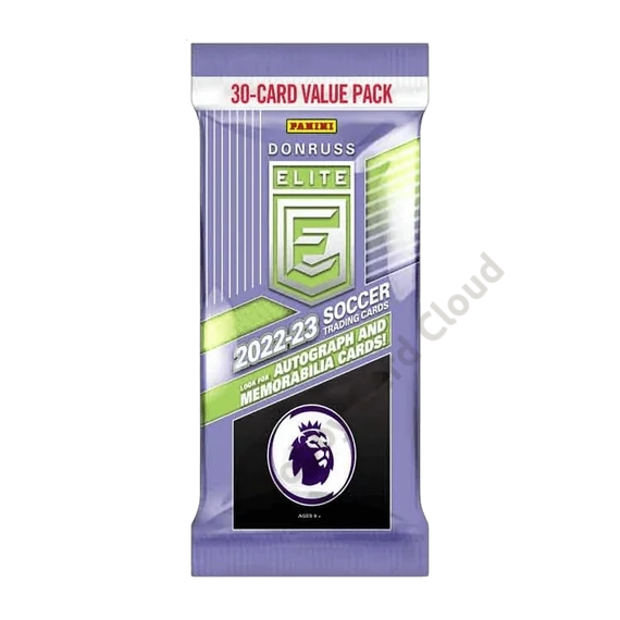 2022-23 PANINI Donruss Elite Premier League EPL Soccer Fat Pack Box csomag