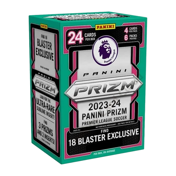 2023-24 PANINI Prizm Premier League EPL Soccer 6-Pack Hobby (Blue Mosaic) Blaster Box