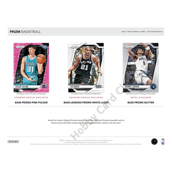 2024-25 PANINI Prizm Basketball Retail Box csomag