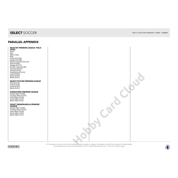 2024-25 PANINI Select Premier League EPL Soccer Hobby Box