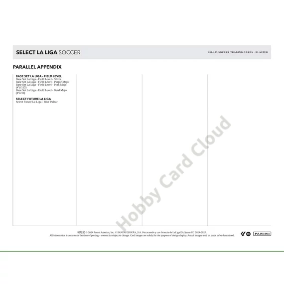 2024-25 PANINI Select LaLiga Soccer Blaster Box